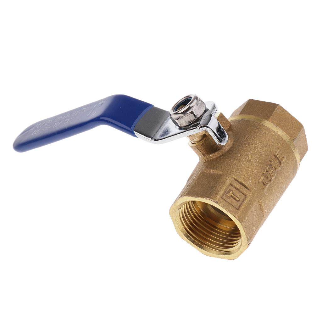 3/4'' Brass Valve Water Air Pipe Hose Valve Pipe Fitting Blue Handle