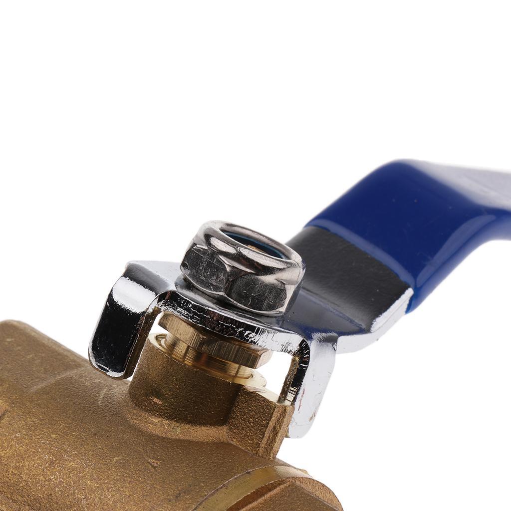 3/4'' Brass Valve Water Air Pipe Hose Valve Pipe Fitting Blue Handle