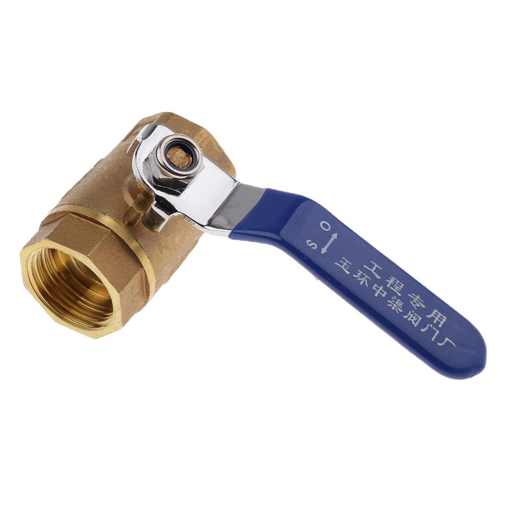 3/4'' Brass Valve Water Air Pipe Hose Valve Pipe Fitting Blue Handle