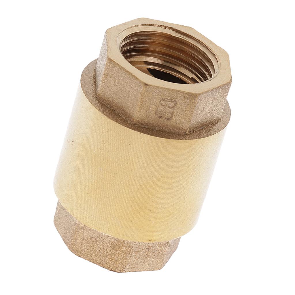 1/2 Inch One Way Non-return Check Valves Gas Air Pump Accessories Brass 30x30x43mm