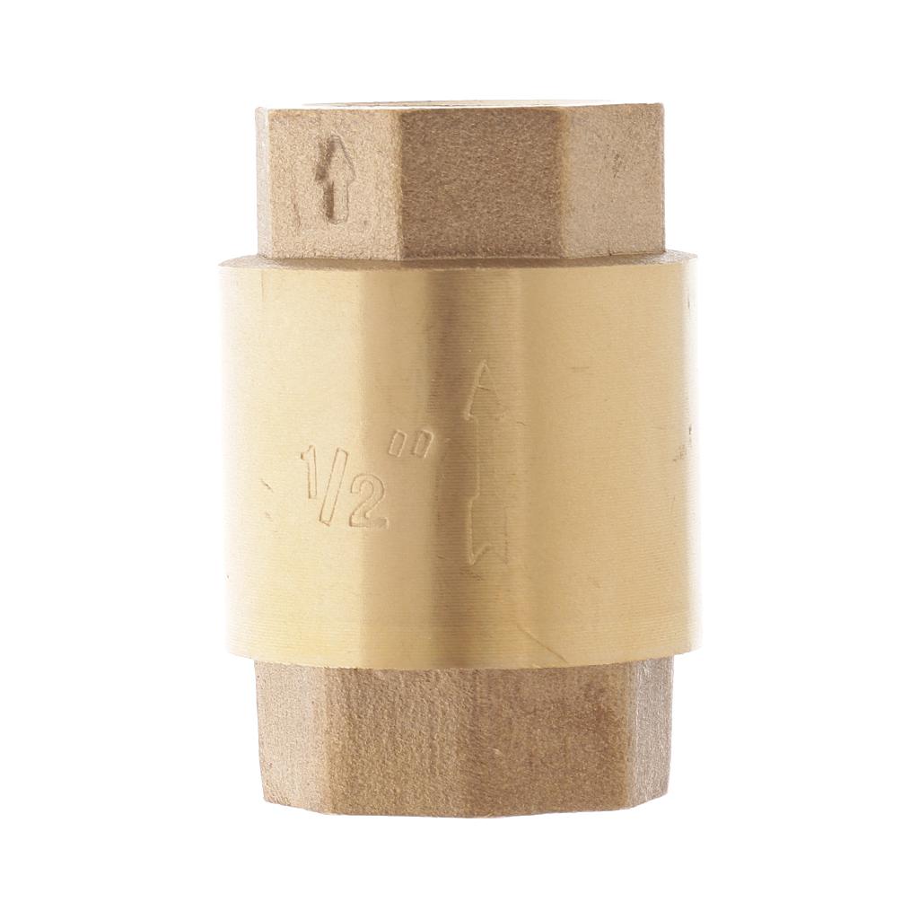 1/2 Inch One Way Non-return Check Valves Gas Air Pump Accessories Brass 30x30x43mm