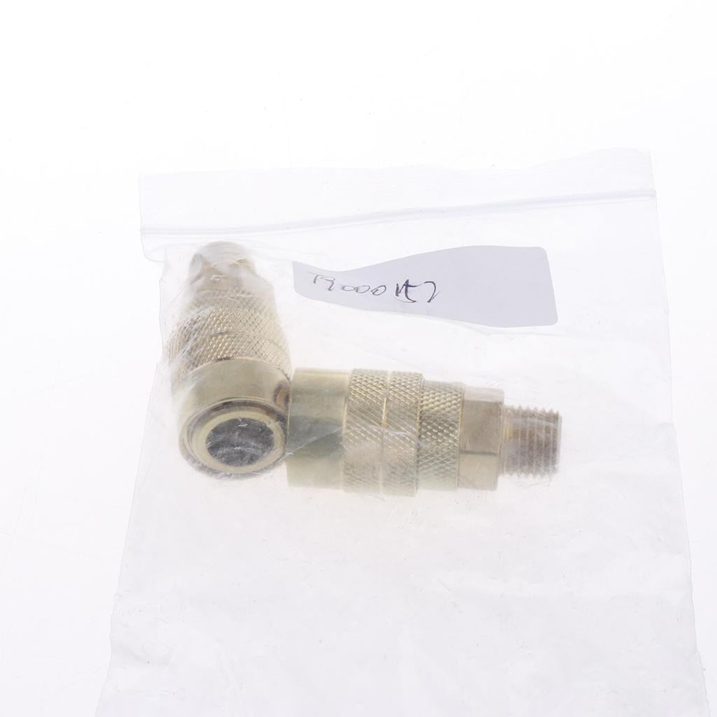 1/4-Inch Pneumatic Fittings Tube Connector Brass Coupling Adapter Thread Coupler