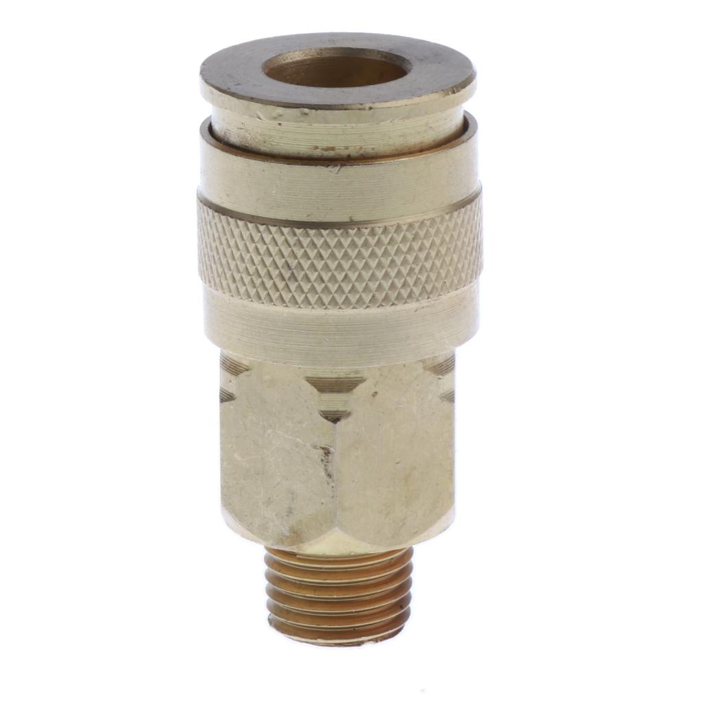 1/4'' Metal Pneumatic Air Quick Connector Coupling Adapter Threaded Coupler