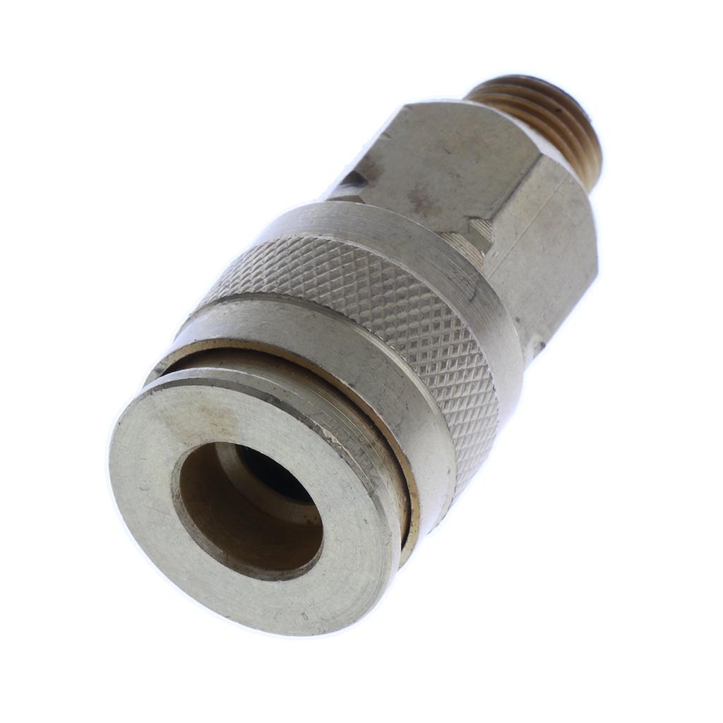 1/4'' Metal Pneumatic Air Quick Connector Coupling Adapter Threaded Coupler