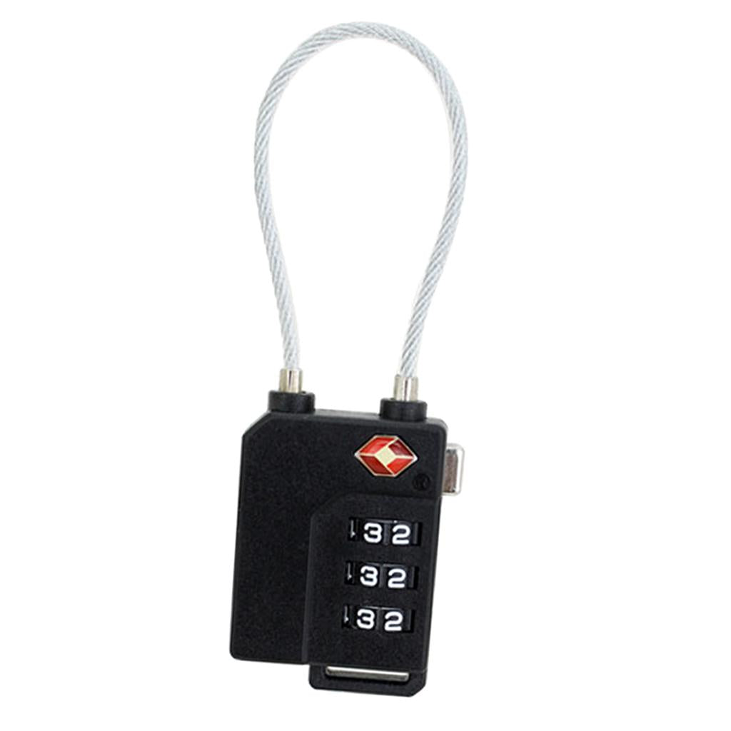 TSA Approved Lock Combination Lock 3-Digit Travel Code Padlock For Gym Locker