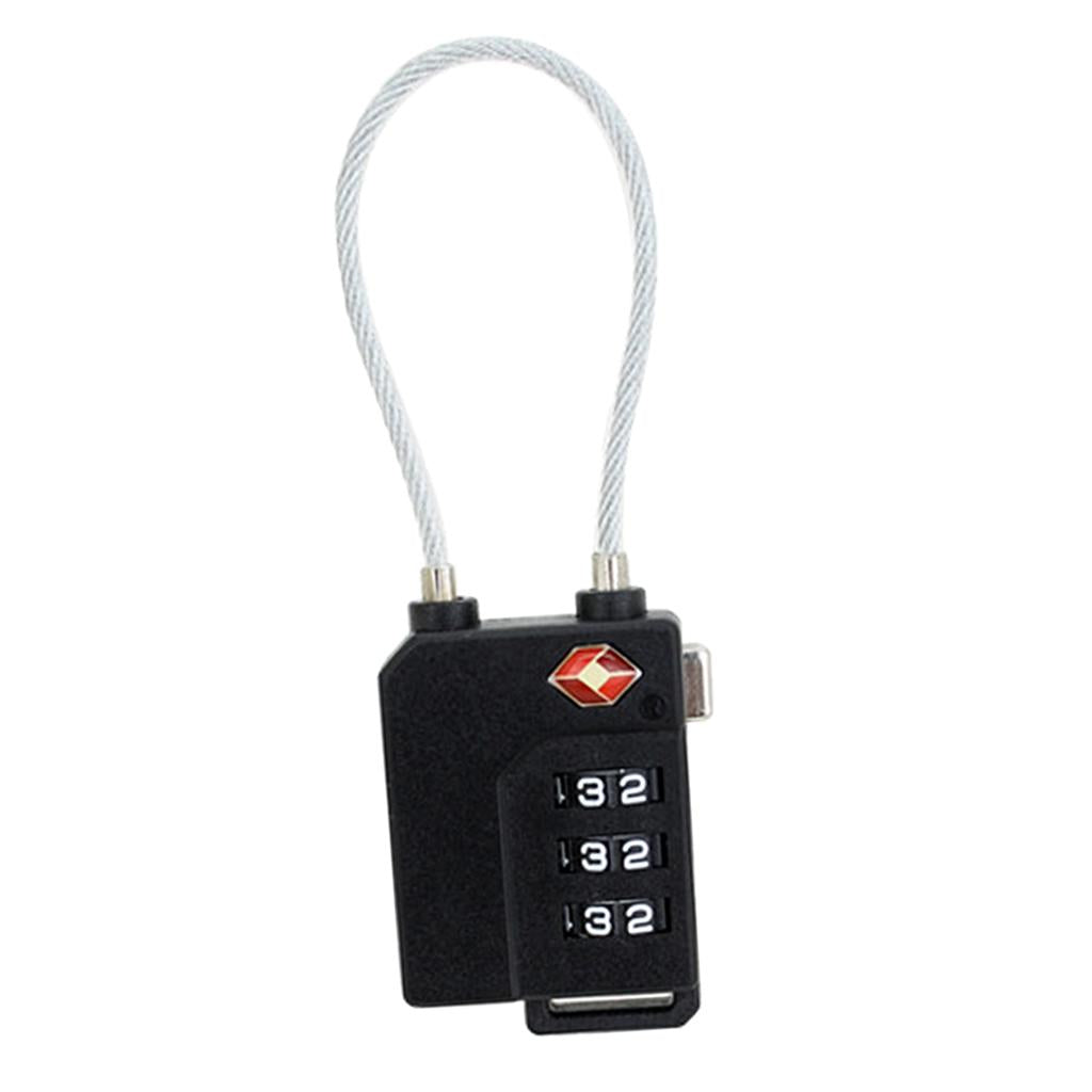 TSA Approved Lock Combination Lock 3-Digit Travel Code Padlock For Gym Locker