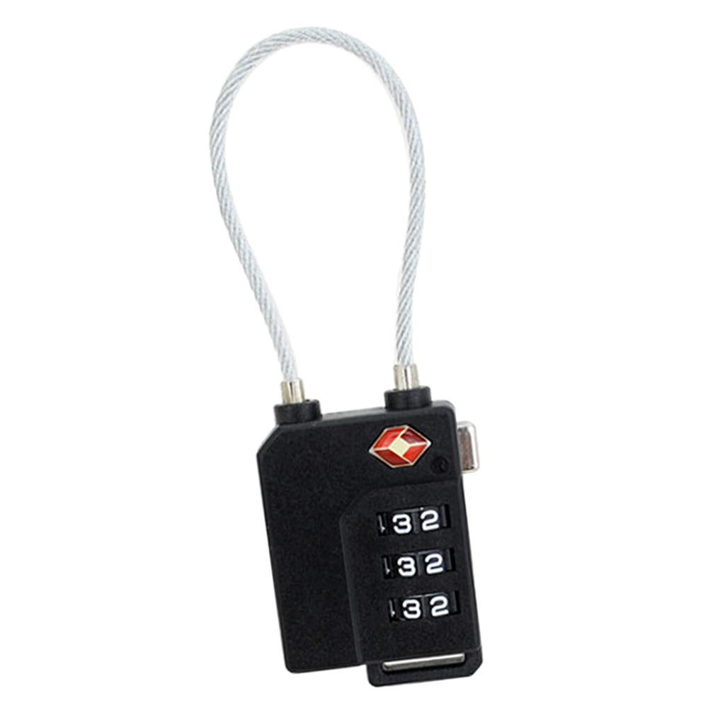 TSA Approved Lock Combination Lock 3-Digit Travel Code Padlock For Gym Locker