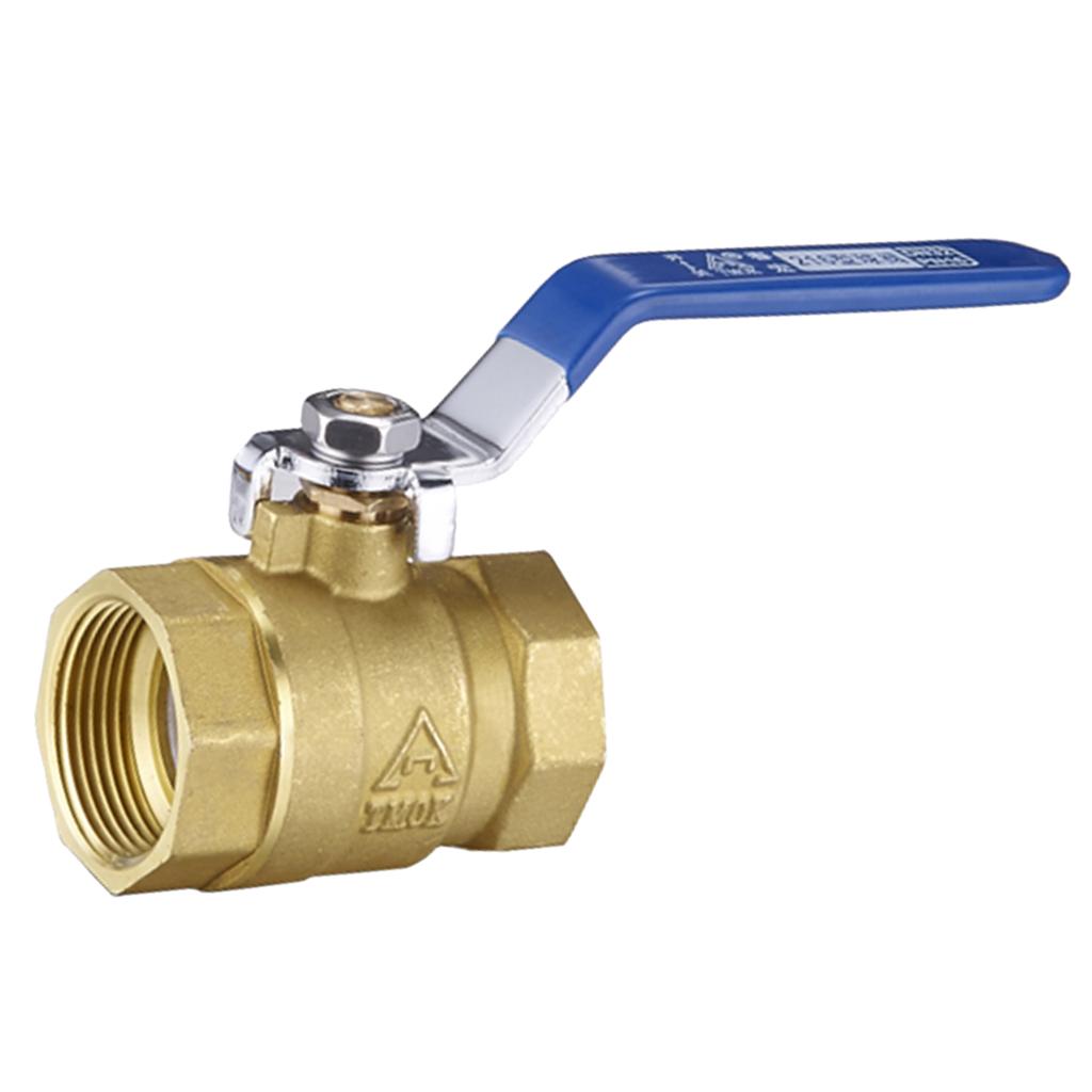 1/2'' Full Port Ball Valve with Blue Vinyl Handle NPT for Water Gas Air