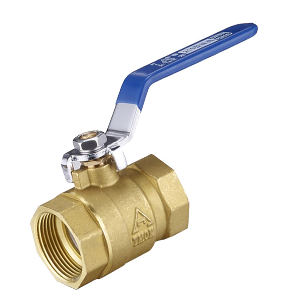 1/2'' Full Port Ball Valve with Blue Vinyl Handle NPT for Water Gas Air