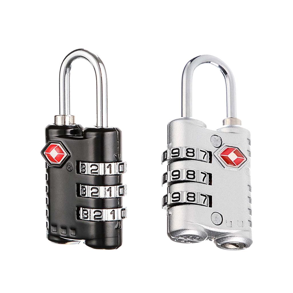 Mini Luggage Padlock Travel Case Security Password Lock 3 Digit Combination