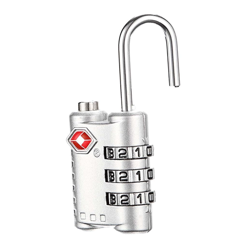 Mini Luggage Padlock Travel Case Security Password Lock 3 Digit Combination