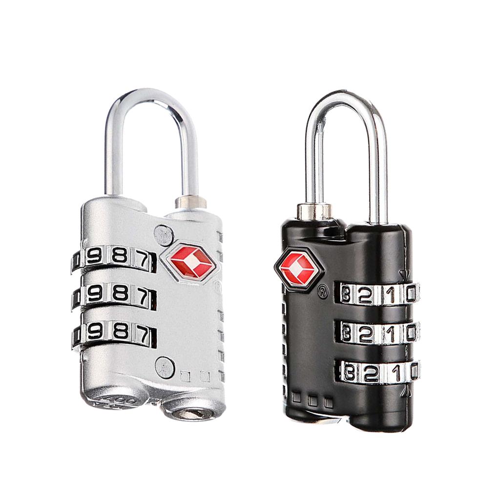 Mini Luggage Padlock Travel Case Security Password Lock 3 Digit Combination