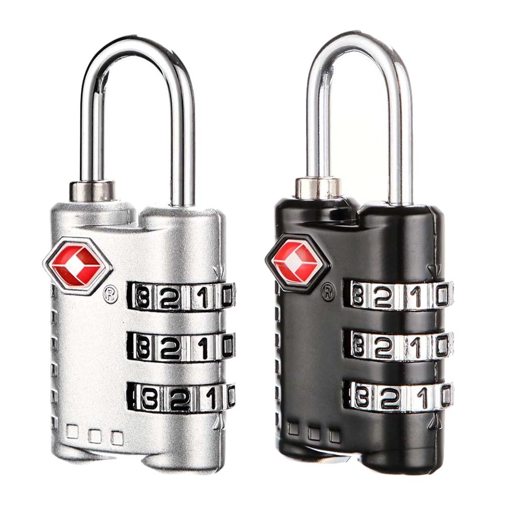 Mini Luggage Padlock Travel Case Security Password Lock 3 Digit Combination