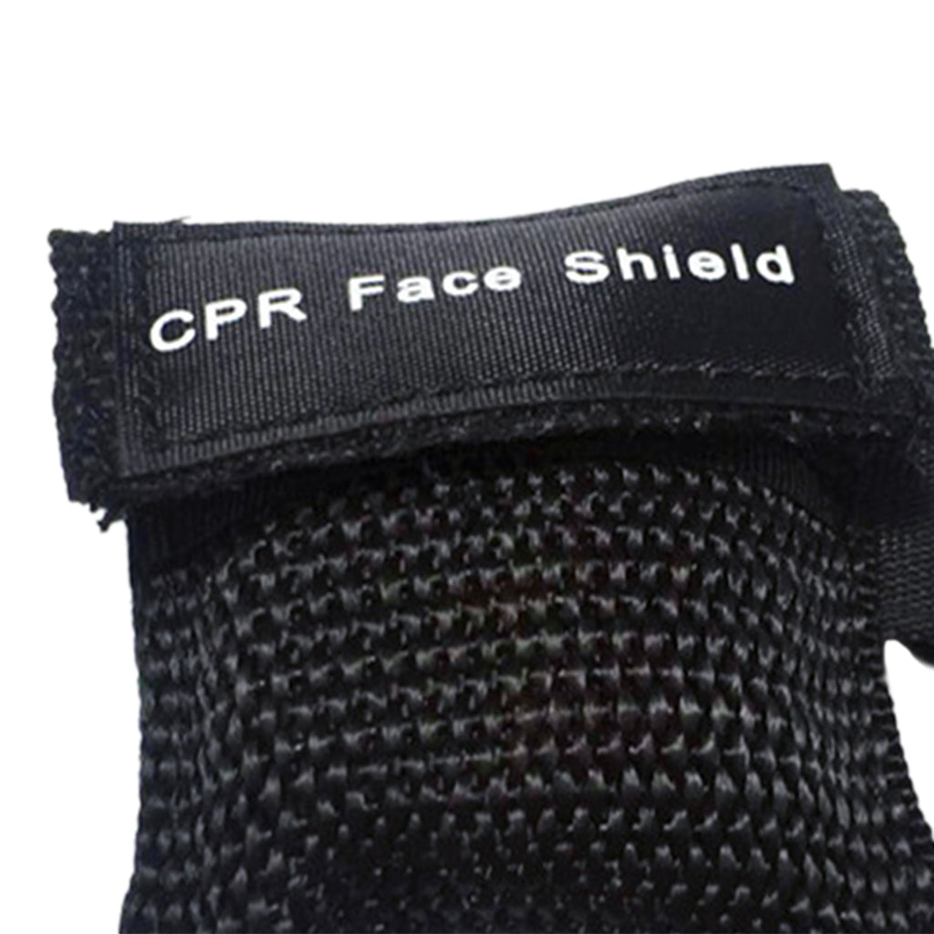 CPR Mask Keychain Emergency Survial Rescue Face Shield for First Aid black