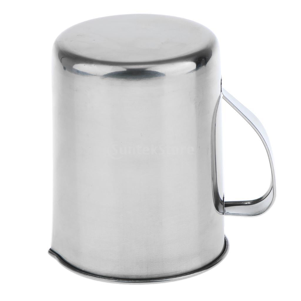 Stainless Steel Laboratory Measuring Cup Mug Beaker Lab Graduated Beaker + Handle 2L