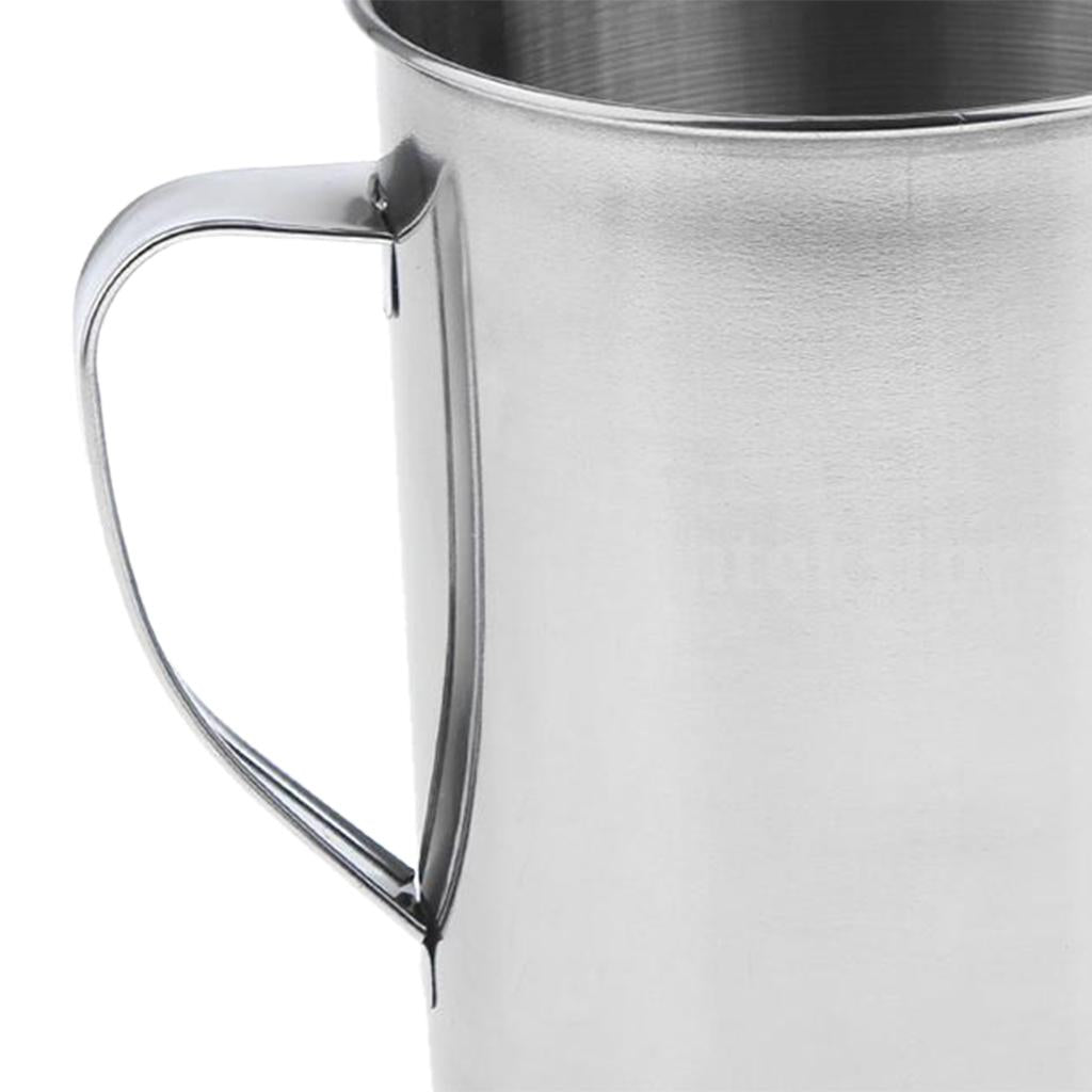 Stainless Steel Laboratory Measuring Cup Mug Beaker Lab Graduated Beaker + Handle 2L