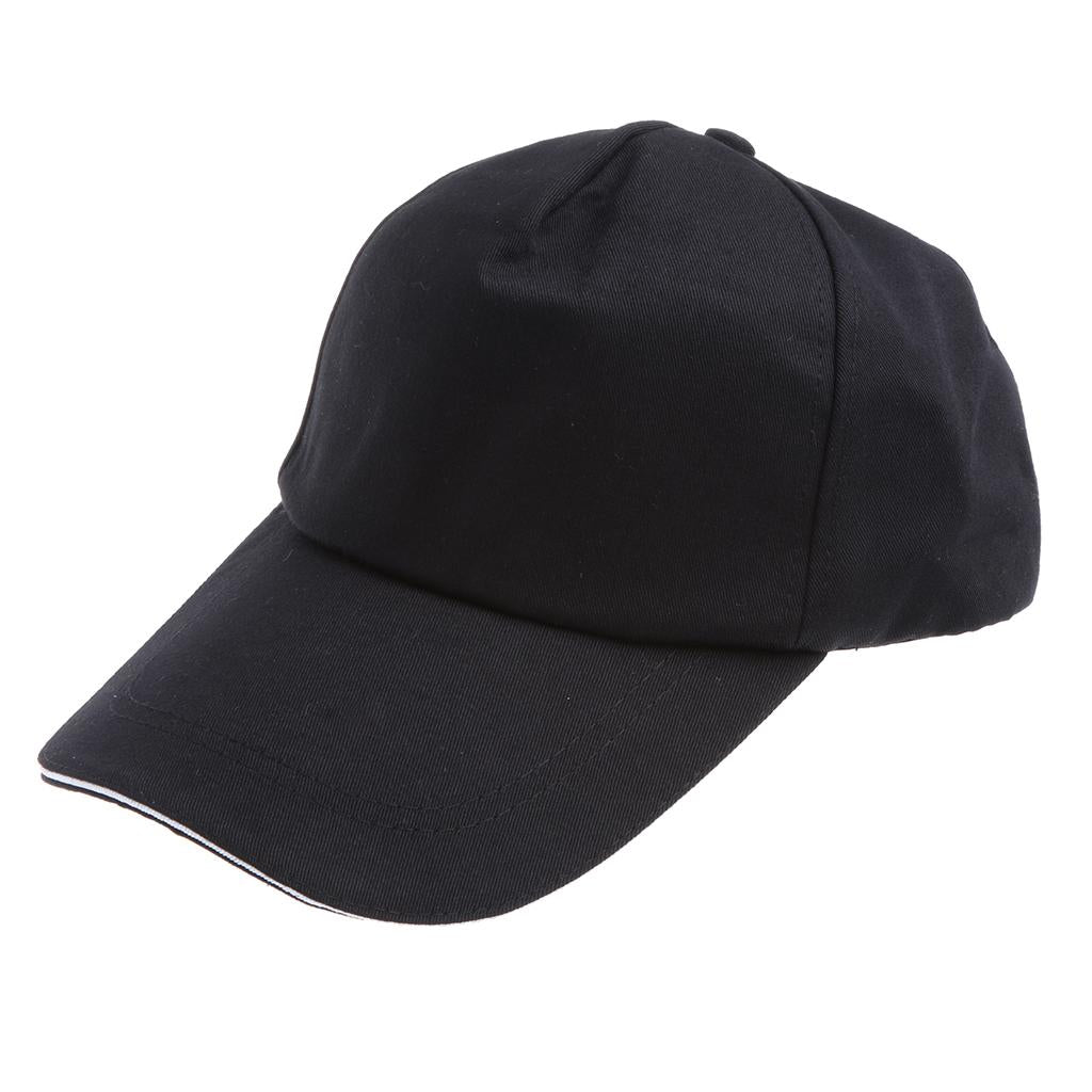 Baseball Cap Hat Vintage Golf Cap Strap Back Snapback Male Female Black