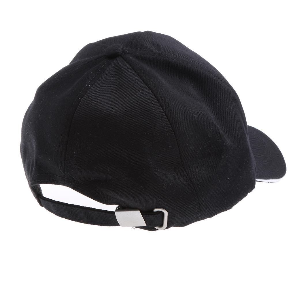 Baseball Cap Hat Vintage Golf Cap Strap Back Snapback Male Female Black