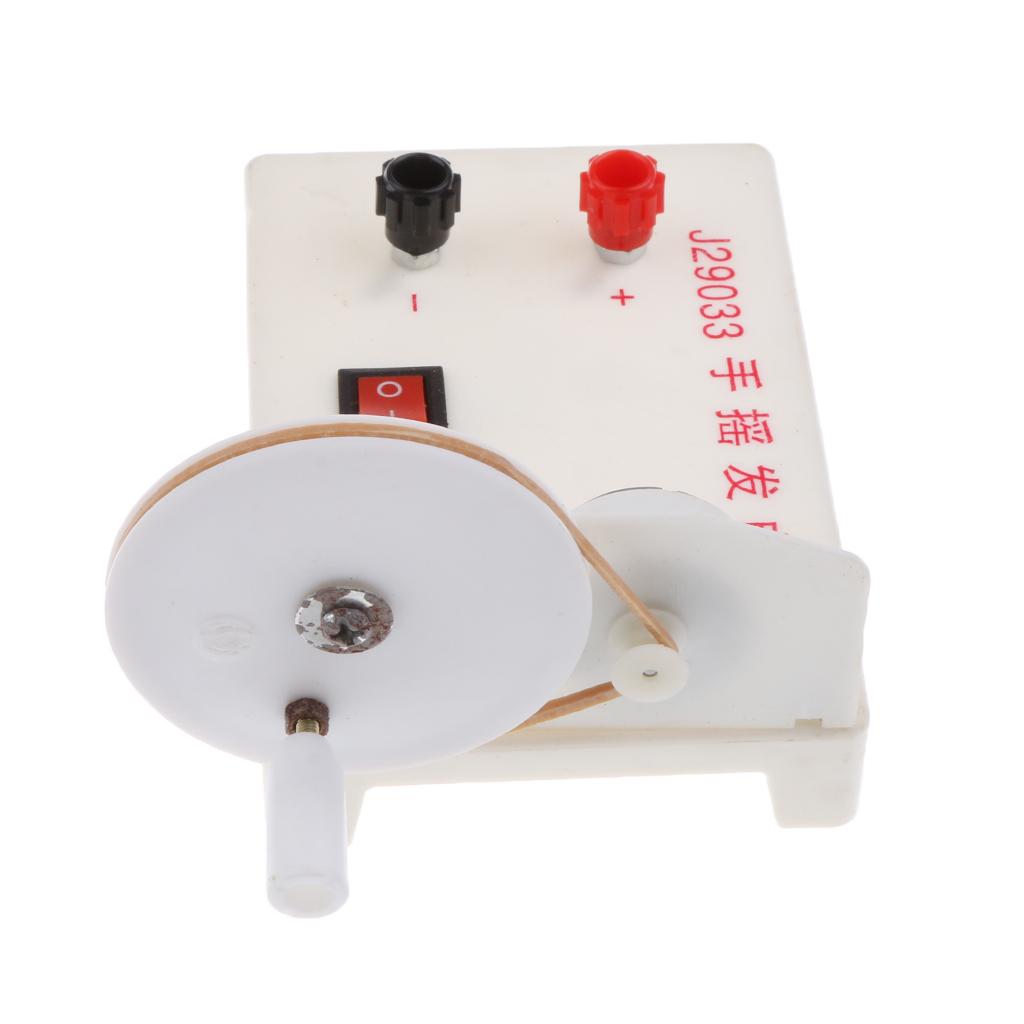 Manual Electricity Generator & Handle, Turn On/Off Button, Positive/Ne ...