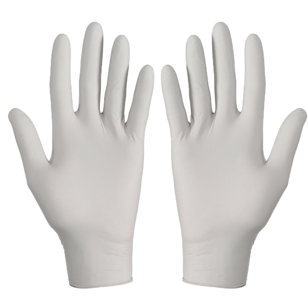 50 Pieces Powder Free Medical Exam Gloves Disposable Nitrile Latex Gloves L