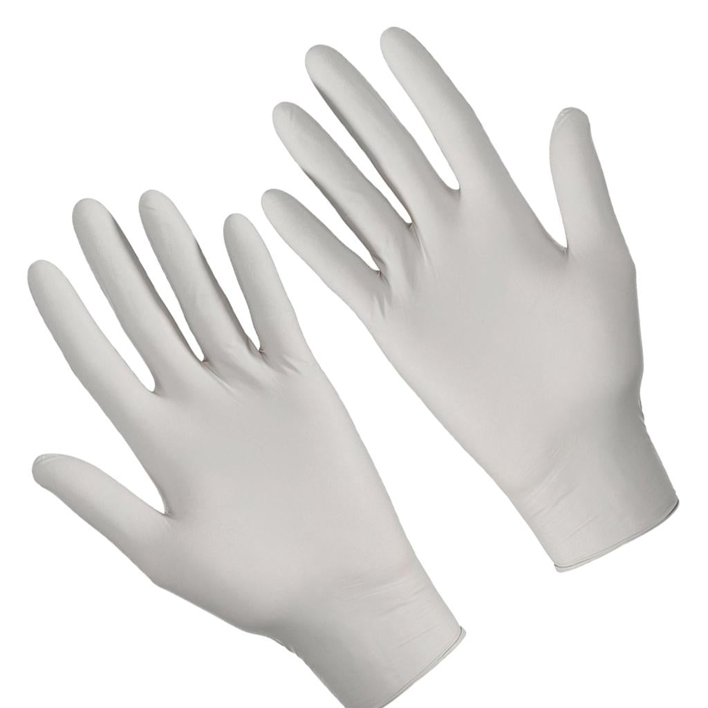 50 Pieces Powder Free Medical Exam Gloves Disposable Nitrile Latex Gloves L