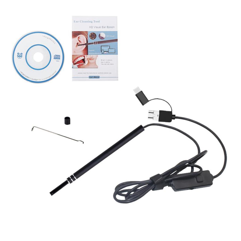 Ear Cleaning Visual Scope 3 in1 USB HD Visual Ear Spoon 5.5mm Mini Camera