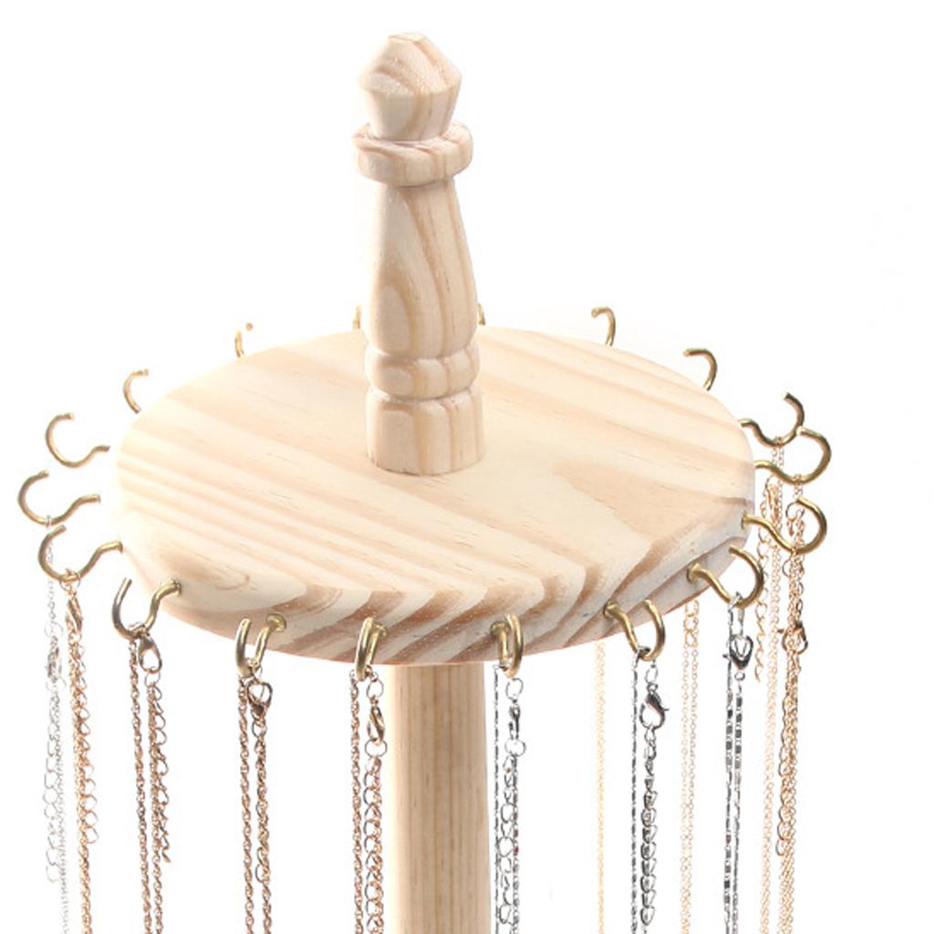 Jewellery Display Stand Necklace Holder Wooden