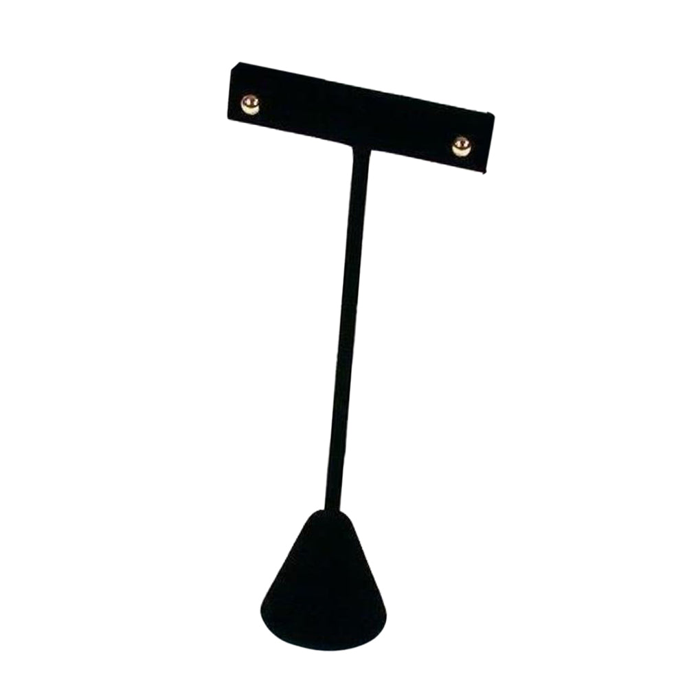 Black Velvet Hovering T-bar Bracelet Necklace Rack High Stand Jewelry Display Stand