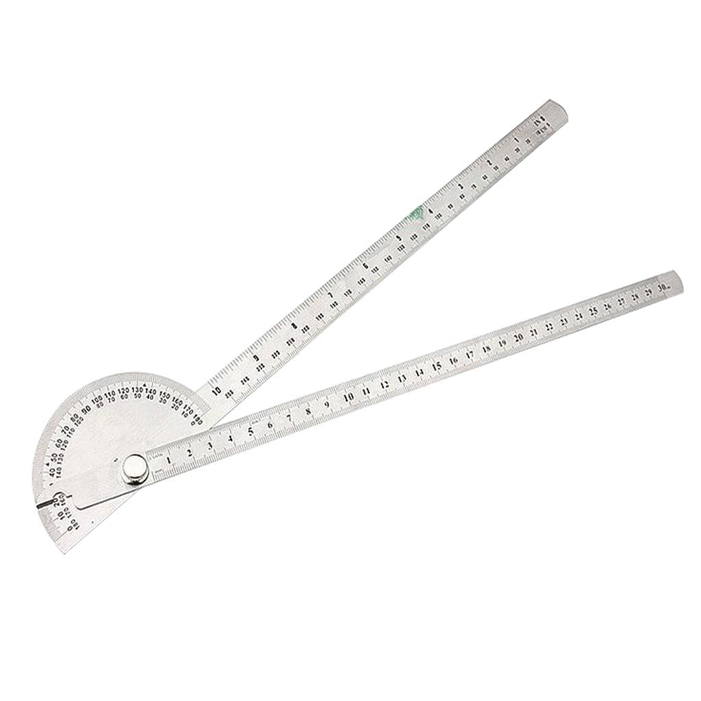 Stainless Steel Protractor Angle Rule Finder Craft Arm Ruler Tool 150mm for Home Schoool Office Student Study Tool