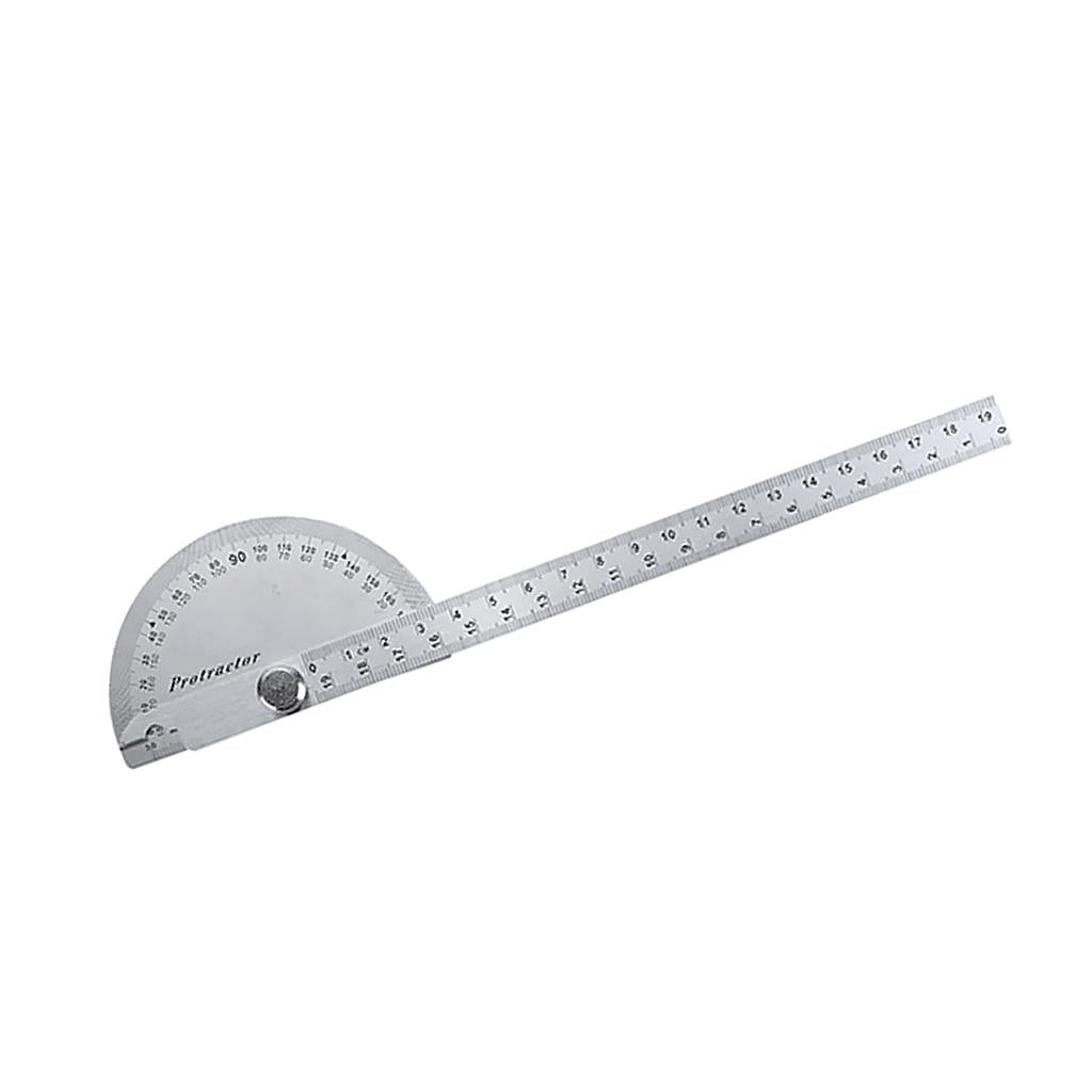 Stainless Steel Protractor Angle Rule Finder Craft Arm Ruler Tool 150mm for Home Schoool Office Student Study Tool
