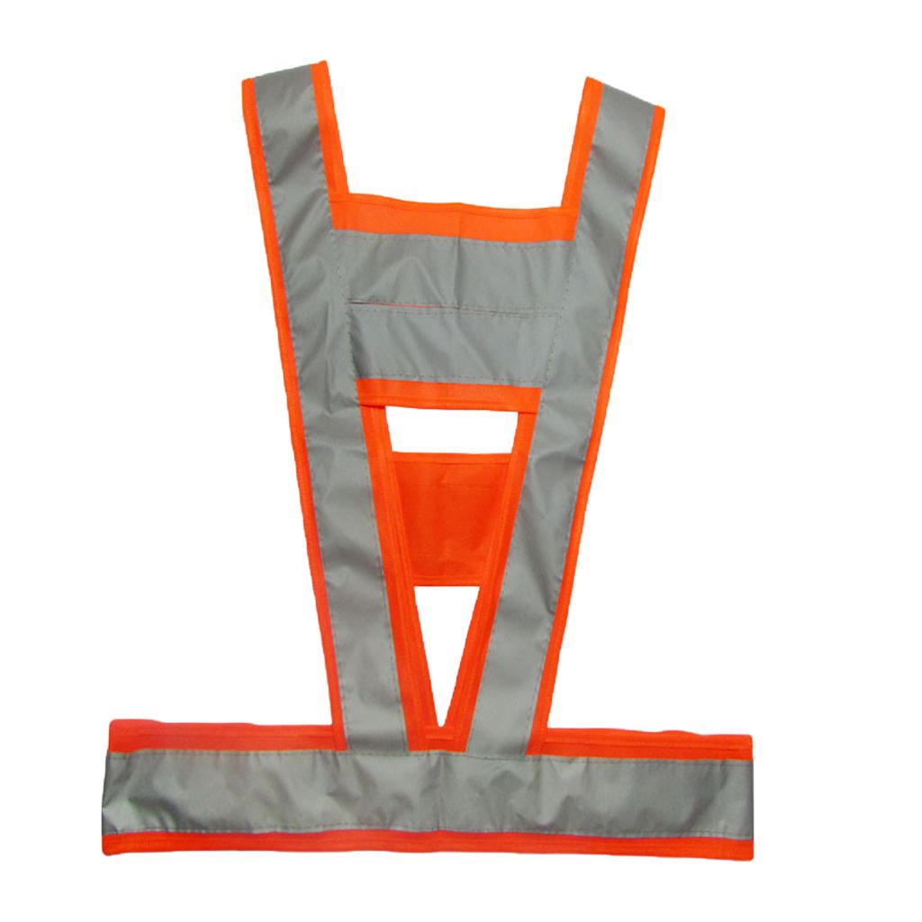 V-Shaped Reflective Safety Vest Traffic Safety Clothing High Visibility Vest