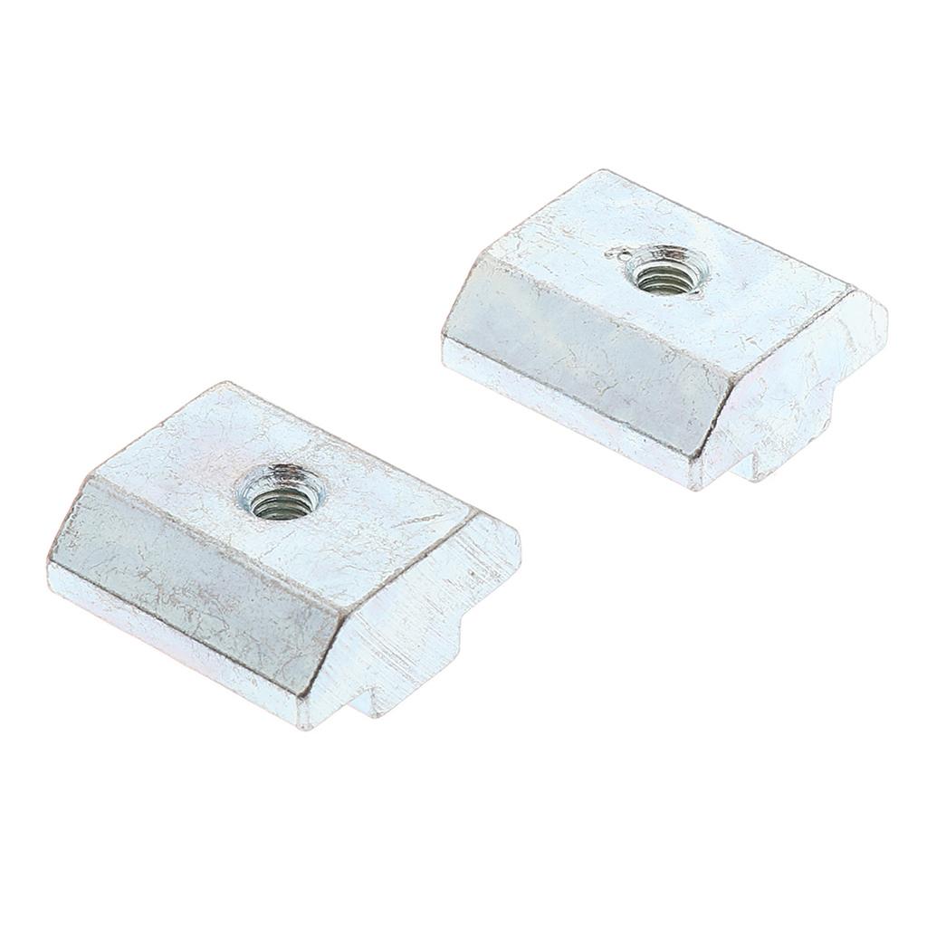 M6 T-Sliding Block Slots For 30 Series Nickel Plated Carbon Steel 6mm 20PCS