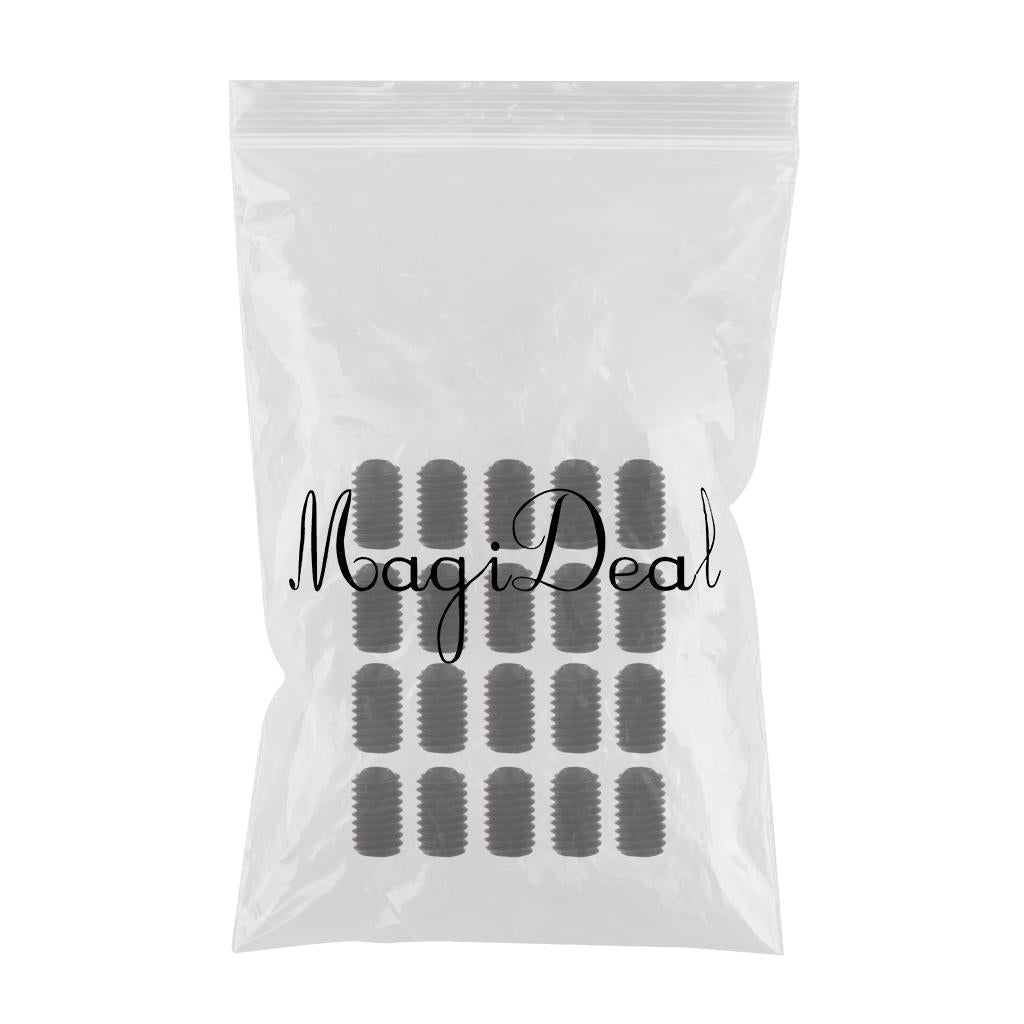 Nickel  Metric Thread Grub Screws Inner Hexagon Socket Set Screw M4 15mm