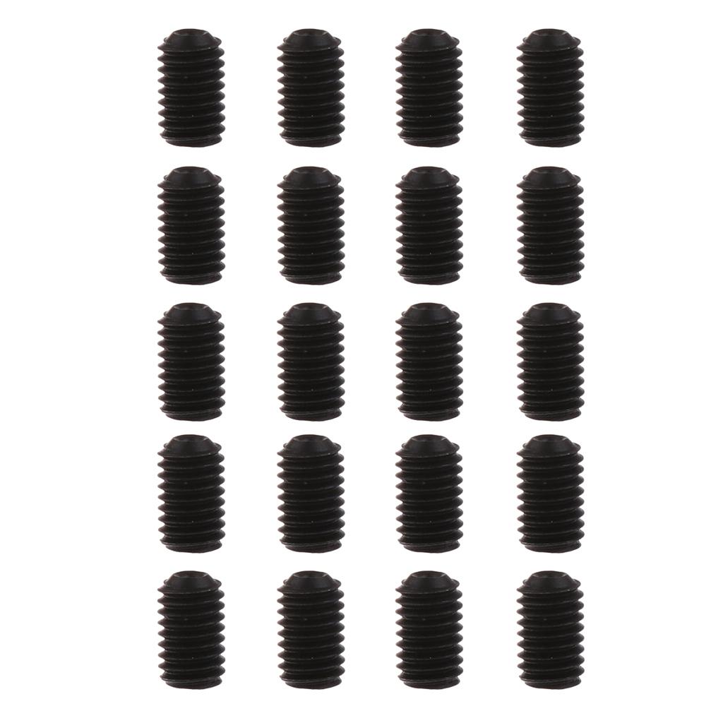 Nickel  Metric Thread Grub Screws Inner Hexagon Socket Set Screw M4 15mm