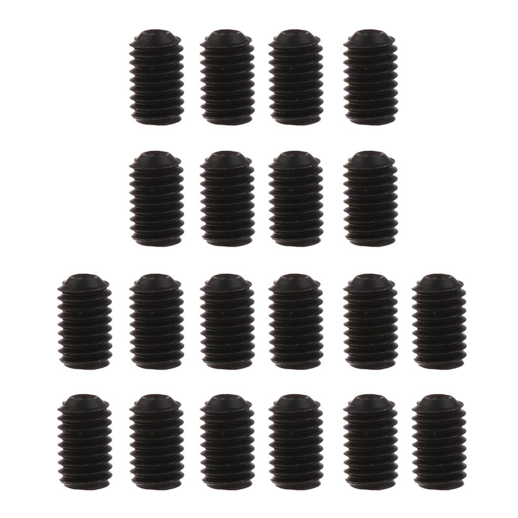 Nickel  Metric Thread Grub Screws Inner Hexagon Socket Set Screw M4 15mm
