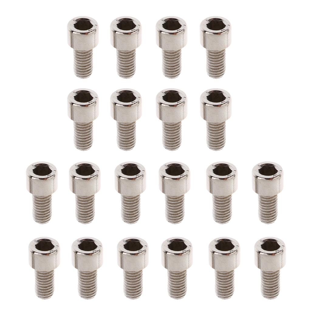 M5*10 Hexagon Round Mushroom Head Cap Screws Bolts Steel 20 Pieces