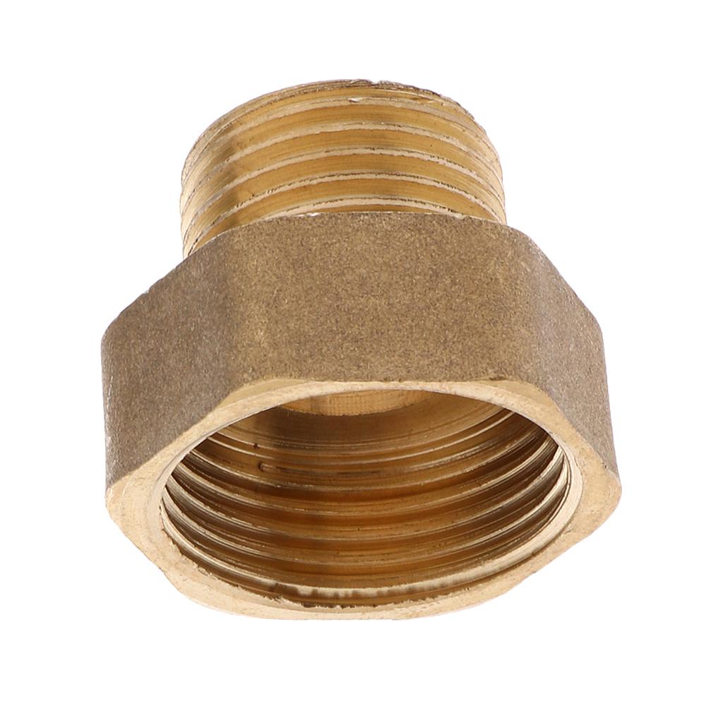 Brass Hex Threaded Pipe Fitting Tube Male to Female 25 x 20mm 3/4" x 1/2"