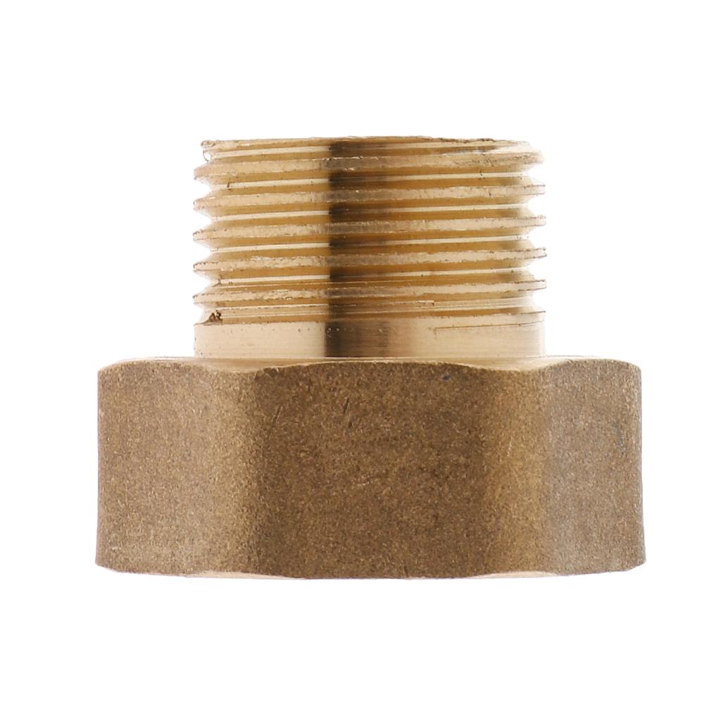 Brass Hex Threaded Pipe Fitting Tube Male to Female 25 x 20mm 3/4" x 1/2"