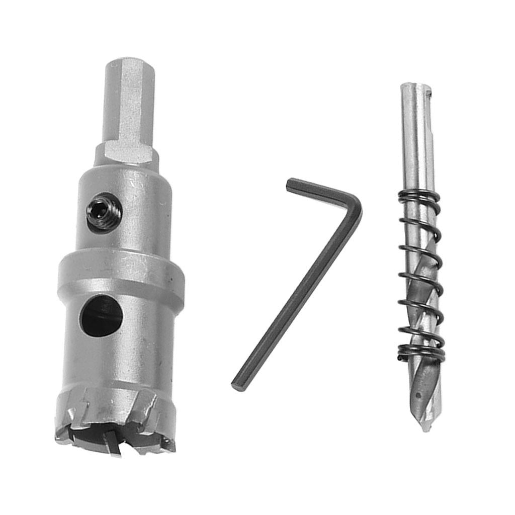 Stainless Steel Carbide Tip Alloy Hole Saw Multiple-tooth Drill Bit 19.5mm