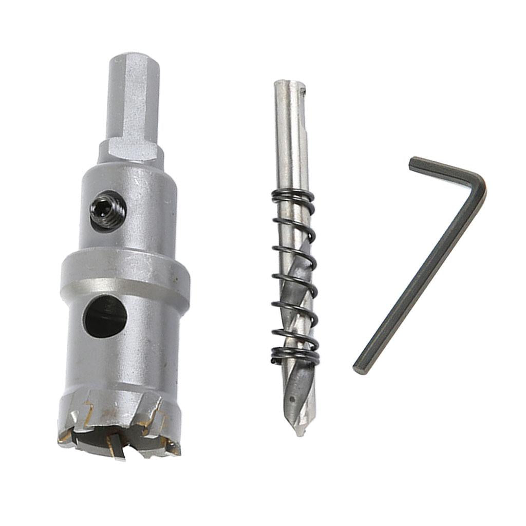 Stainless Steel Carbide Tip Alloy Hole Saw Multiple-tooth Drill Bit 19.5mm