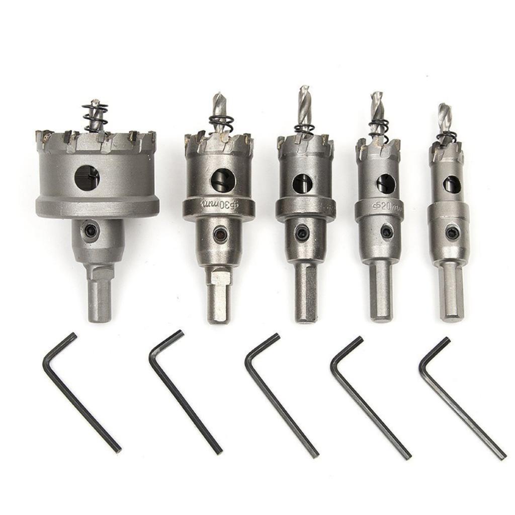 Stainless Steel Carbide Tip Alloy Hole Saw Multiple-tooth Drill Bit 15mm