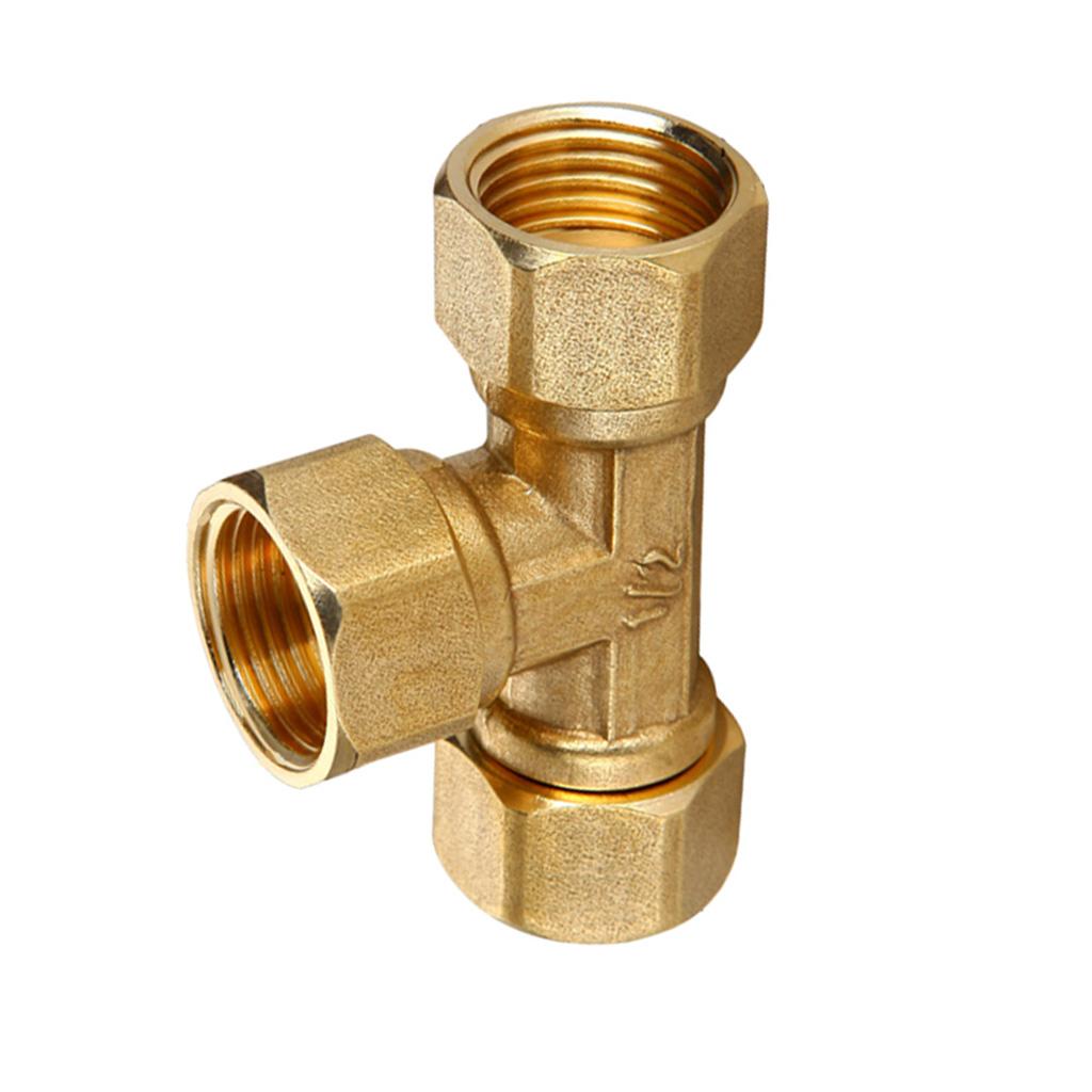 1/2'' Female Male 3 Way Tube Hose Coupler Connector Joint Fitting Type A