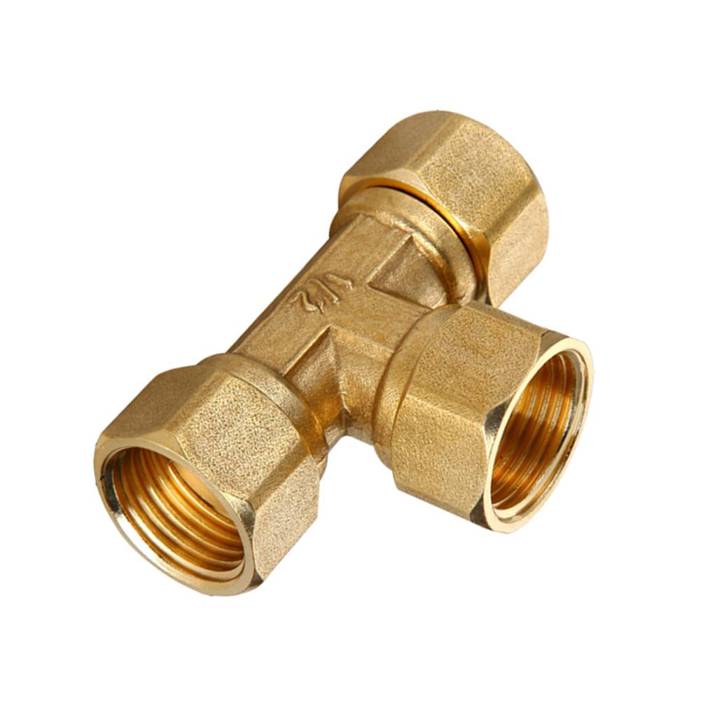 1/2'' Female Male 3 Way Tube Hose Coupler Connector Joint Fitting Type A