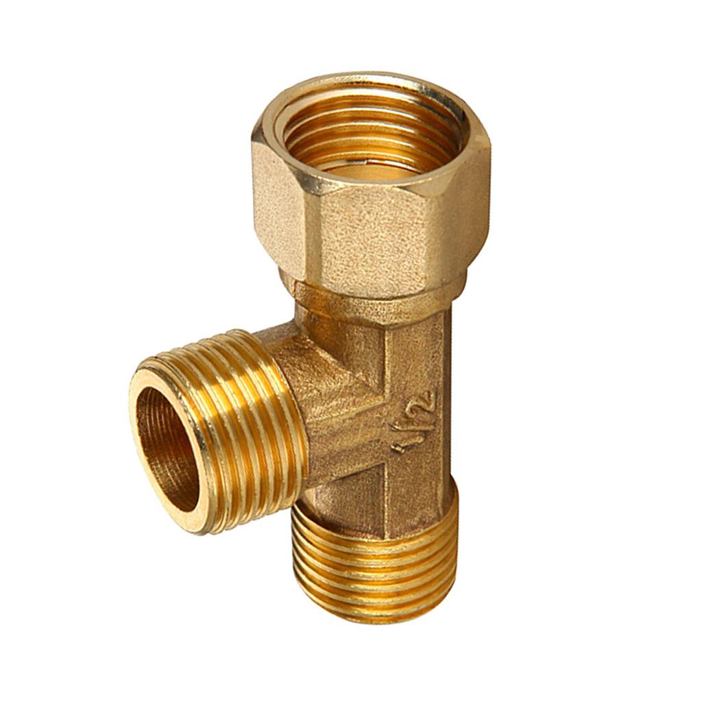 1/2'' Female Male 3 Way Tube Hose Coupler Connector Joint Fitting Type D