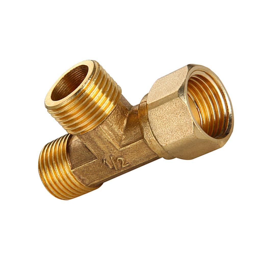 1/2'' Female Male 3 Way Tube Hose Coupler Connector Joint Fitting Type D