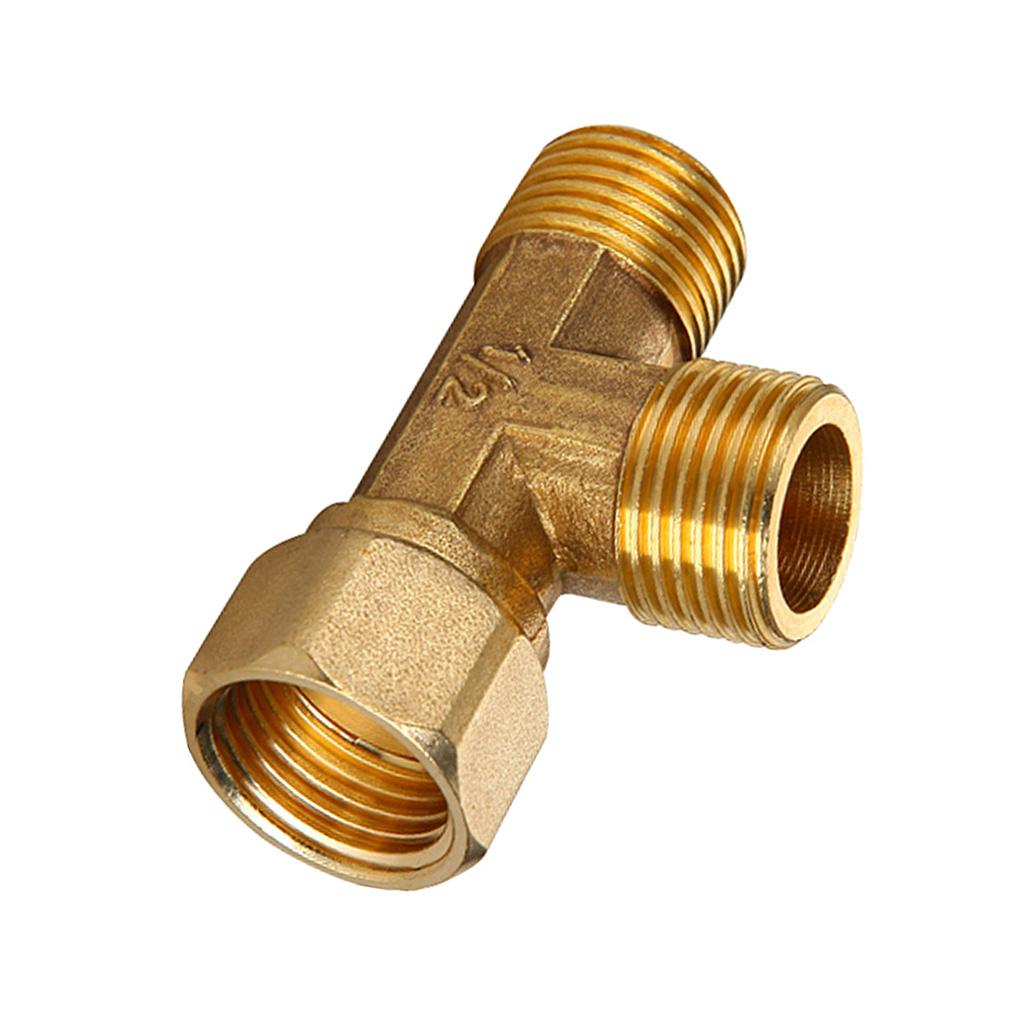 1/2'' Female Male 3 Way Tube Hose Coupler Connector Joint Fitting Type D