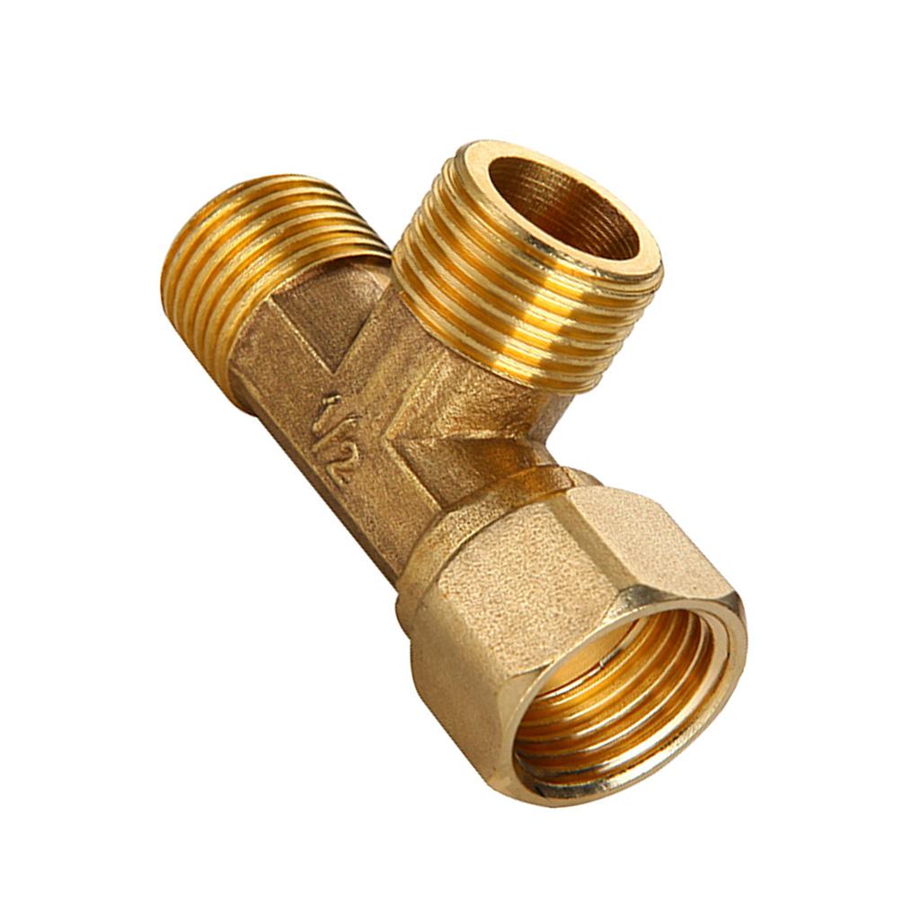 1/2'' Female Male 3 Way Tube Hose Coupler Connector Joint Fitting Type D