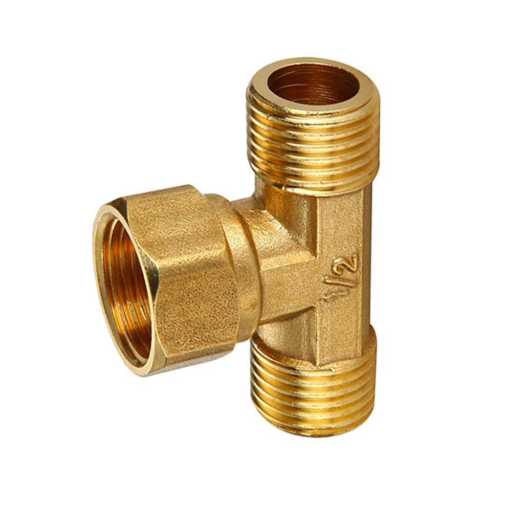 1/2'' Female Male 3 Way Tube Hose Coupler Connector Joint Fitting Type E