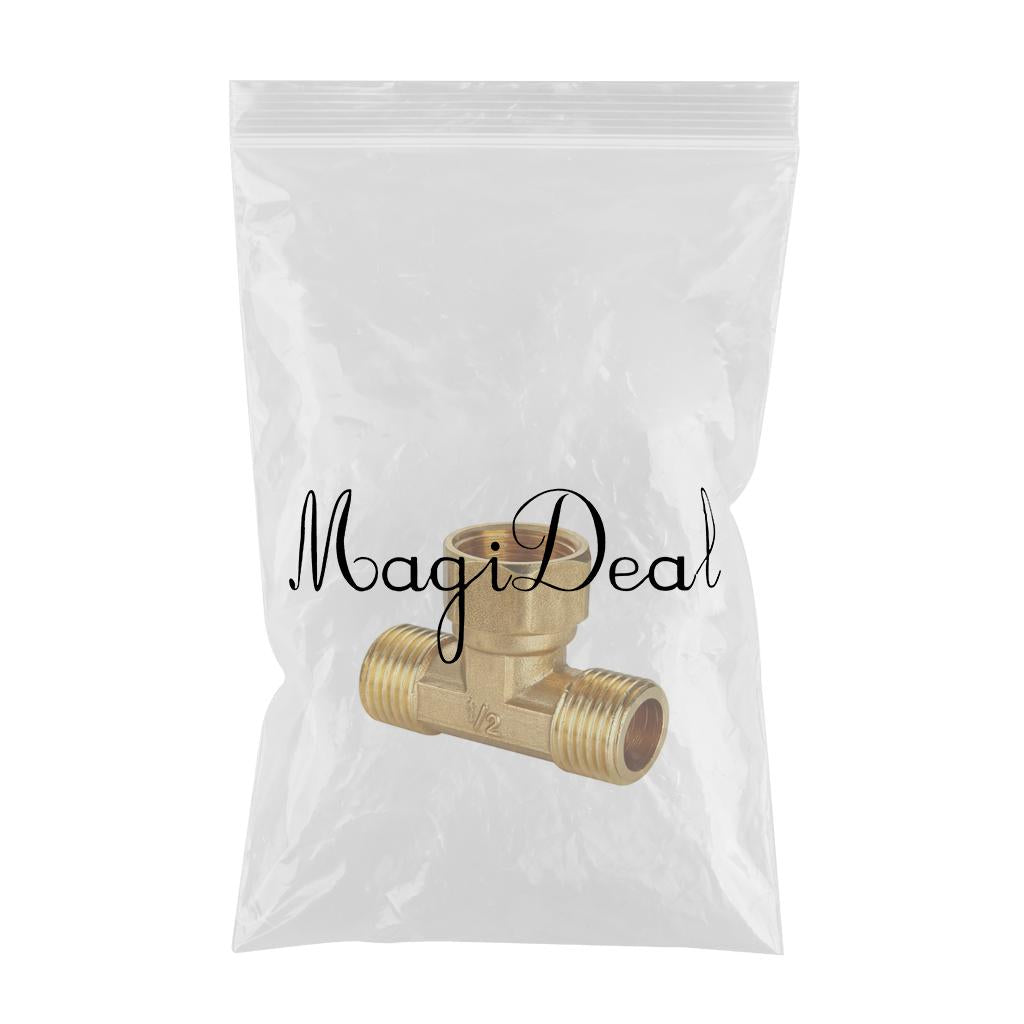 1/2'' Female Male 3 Way Tube Hose Coupler Connector Joint Fitting Type E