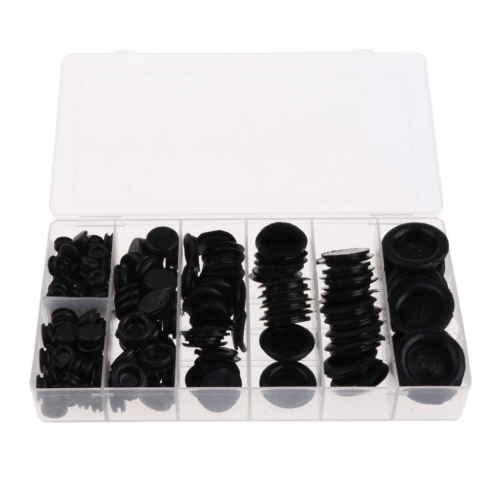 Pack Of 170 Pieces Rubber Grommet Assortment Set Electrical Gasket Ring Tool